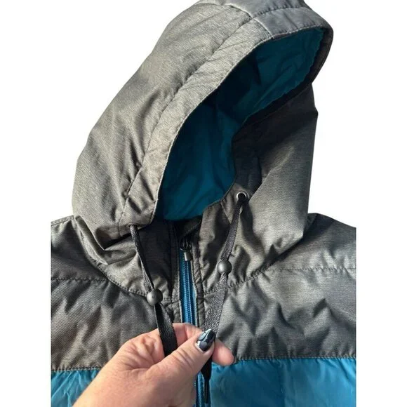 686 Women's Sz S Airflight Down Parka Snowboard Jacket Lagoon Blue Down Filled - Picture 9 of 14